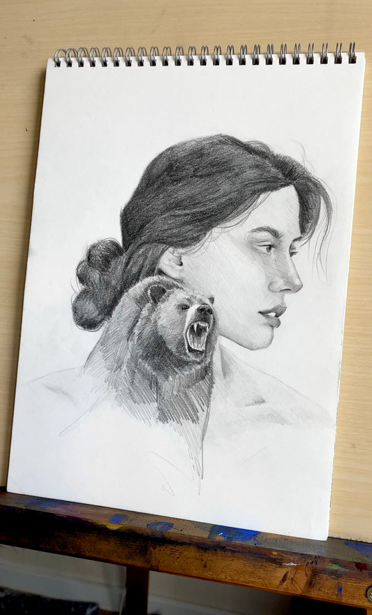 “Guarded” Original Drawing